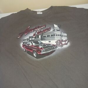 Brown vintage American Classic Chevrolet Diner tee